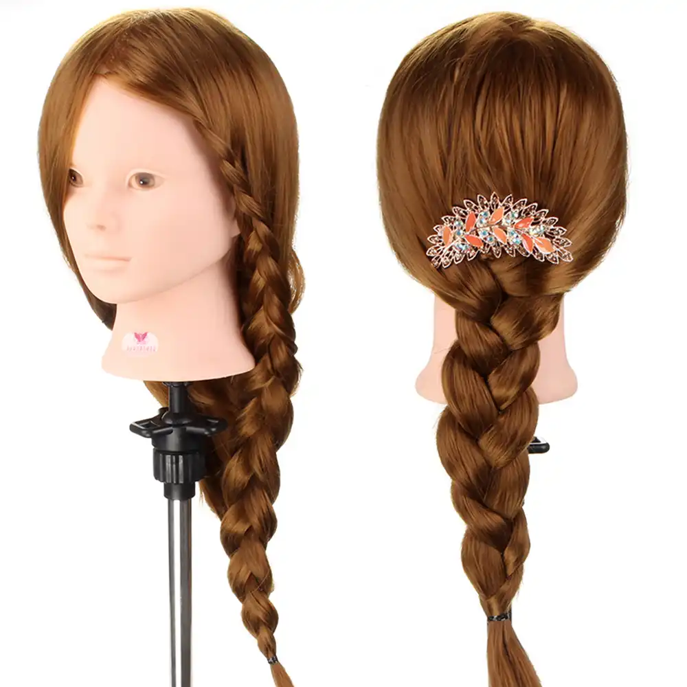 Neverland 60 Real Human Hair Mannequin Head For Makeup Hairstyles