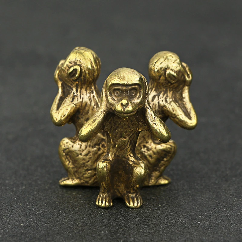 

Copper Monkey Ornaments Brass Figurine Home Living Room Accessories Model Statue Mini Durable Practical Useful