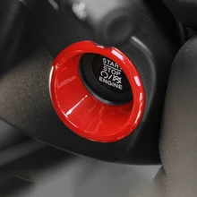 Auto przycisk rozruchu/zatrzymania silnika etui z uchwytem na palec samochodu wykończenia naklejki, proszę kliknąć na przycisk „ ochrona samochodu stylizacji dla Jeep Compass 2017