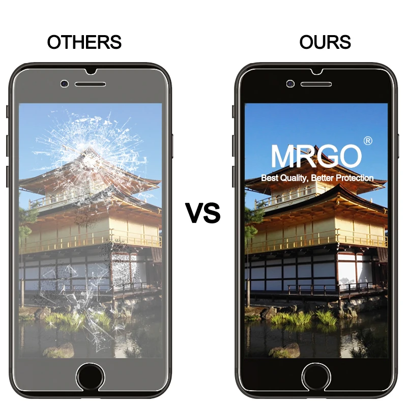 MRGO закаленное стекло для Apple iPhone 7 Plus защита экрана телефона 9H 2.5D Защитная пленка