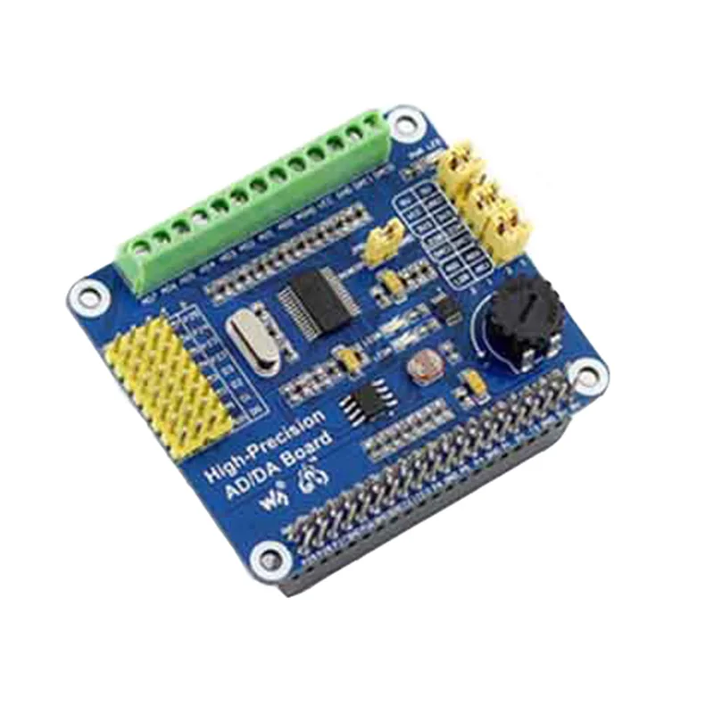 

5pcs/lot High Precision AD/DA Module ADS1256 DAC8552 For Raspberry Pie 8 Channels 24 Bit High Precision ADC 10K Potentiometer