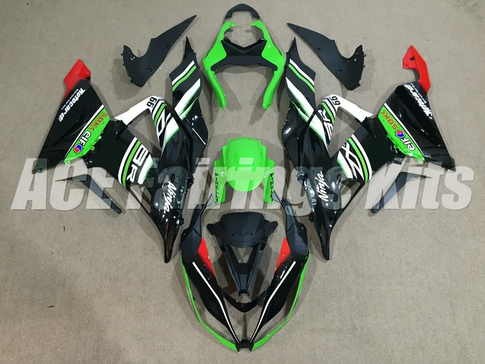 Качество OEM Новое ABS Обтекатели комплект подходит для kawasaki Ninja ZX6R 636 2013-, 13, 14, 15, 16, 17, 599 6R ZX-6R Кузов Набор изготовленный на заказ