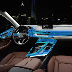 Авто-Стайлинг Новая внутренняя отделка автомобиля приборной панели прозрачный Лаковая защитная пленка наклейки для Audi Q7 2012-2019