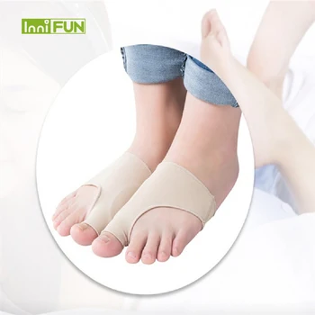 

1pair=2pcs Stretch Nylon Great Toe Cyst Foot Care Tool , Hallux Valgus Guard Cushion Bunion Toe Separator Free shipping