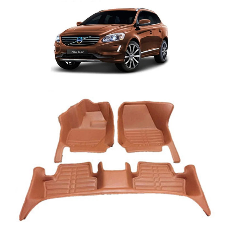 

lsrtw2017 leather car floor mat for volvo xc60 2008 2009 2010 2011 2012 2013 2014 2015 2016 2017 rug carpet accessories styling