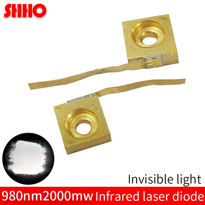 

Invisible light launcher C-Mount 1.8V 980nm 2000mw infrared laser diode 2W IR emitter laser semiconductor night vision light