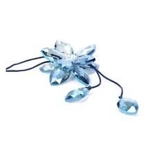 Красивый искусственный Хрустальный цветок автомобильный кулон счастливый висячий орнамент украшение интерьера автомобиля аксессуары для автомобиля