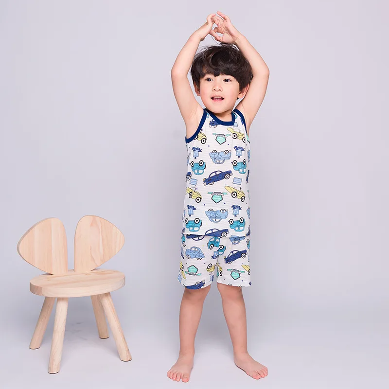 Summer new children boys clothes vest children's thin Infant Clothes