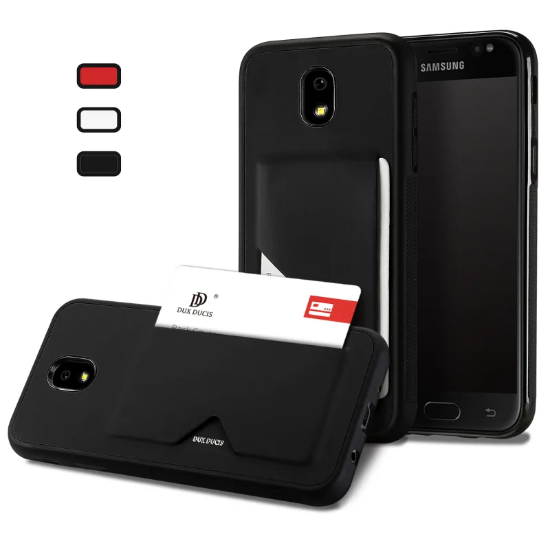 

Luxury Card Holder Back Case Cover For Samsung Galaxy J7 (2017) Leather Silicone Case For Samsung Galaxy J7 2017 J730F Cases Bag