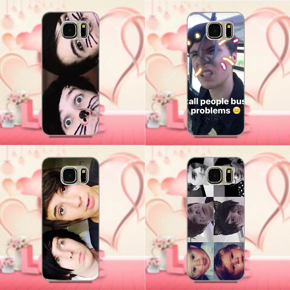 

Bixedx For Galaxy A3 A5 A7 J1 J3 J5 J7 S5 S6 S7 S8 S9 edge Plus 2016 2017 TPU Covers Cases Dan And Phil