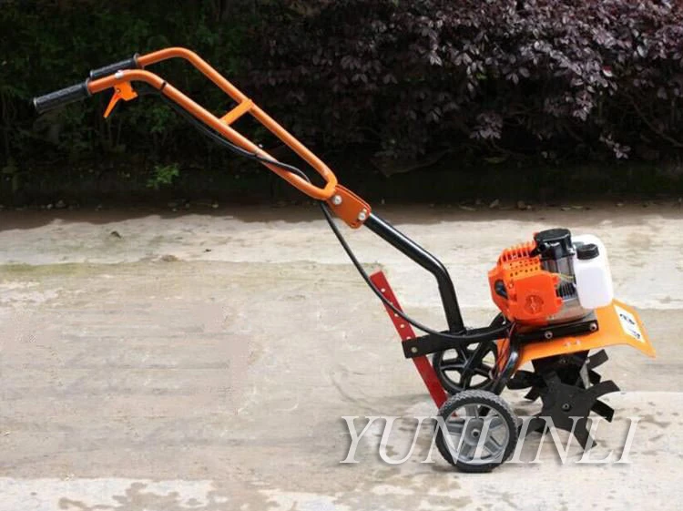 52cc Mini Tiller Garden Cultivator Rotary Hoe Tine Tiller 1650W Cultivator Pro Machine For Soil Loosening Equipment 1E44F-5 52cc Mini Tiller Garden Cultivator Rotary Hoe Tine Tiller 1650W Cultivator Pro Machine For Soil Loosening Equipment 1E44F-5