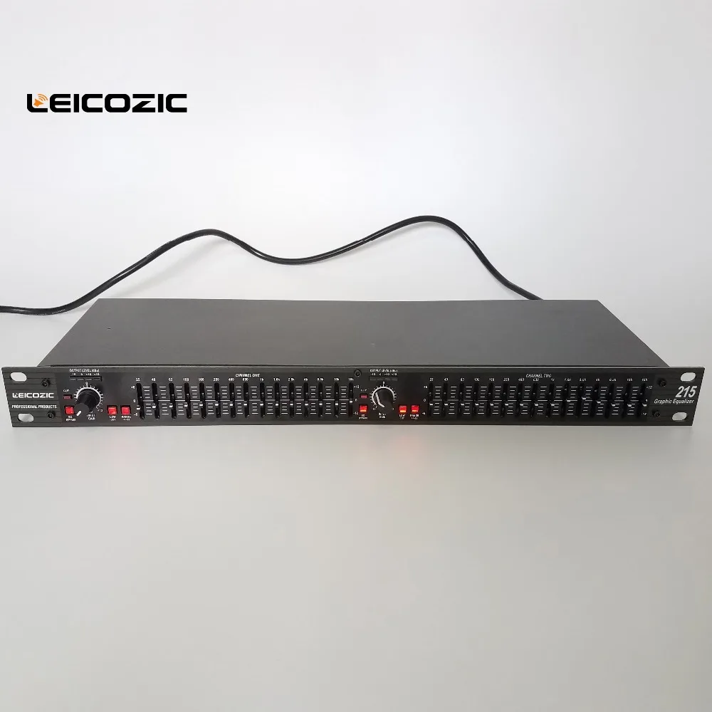 Leicozic EQ215 двухканальный 2x15 полосный стерео эквалайзер профессиональный графический эквалайзер Аудио Эффект prcessor оборудование эквалайзер