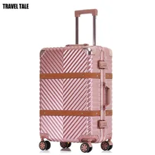 Travel tale ПК 2" 24" 2" дюймов планшетный ПК Дорожный чемодан из АБС тележка для детей чехол дизайнер путешествия чемодан с колесом
