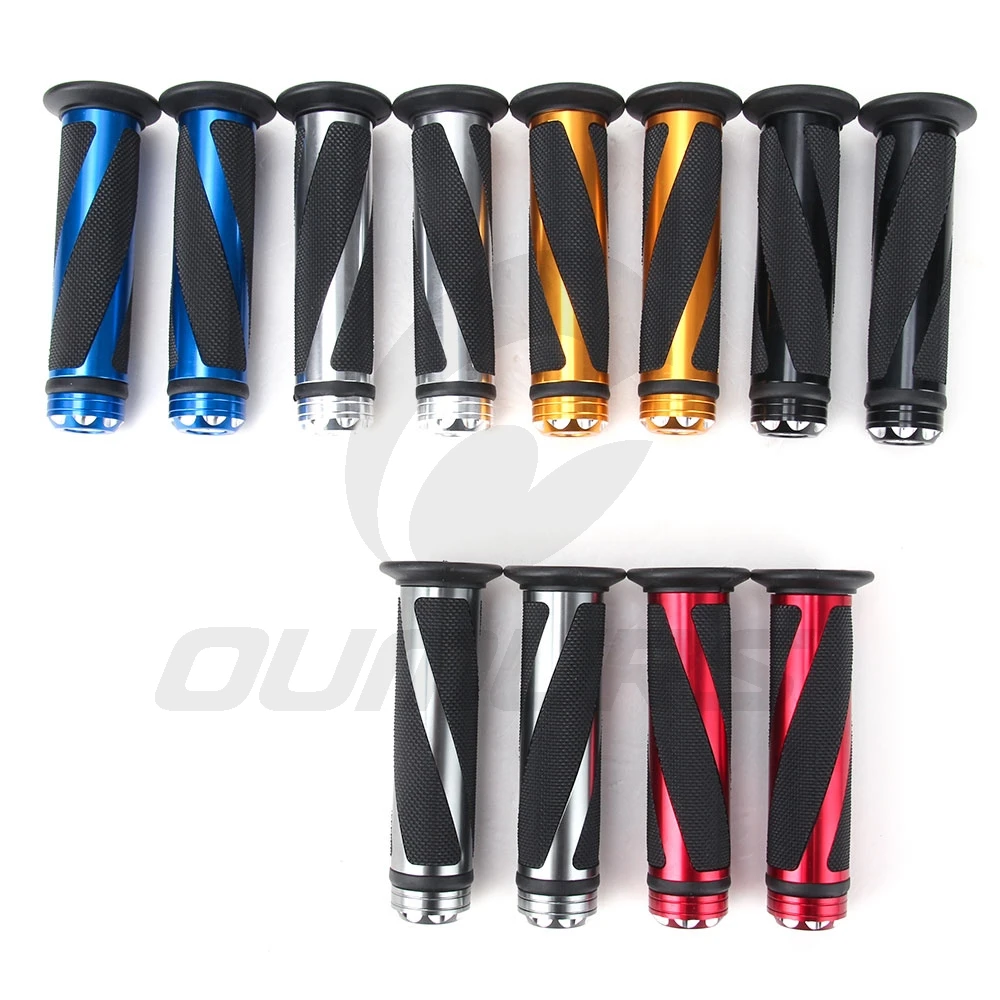 OUMURS Motorcycle Handle Grip 7/8"22mm Handlebar CNC Aluminium Motorbike Universal Dirt Pit Bike Handlear Grips For Suzuki Honda