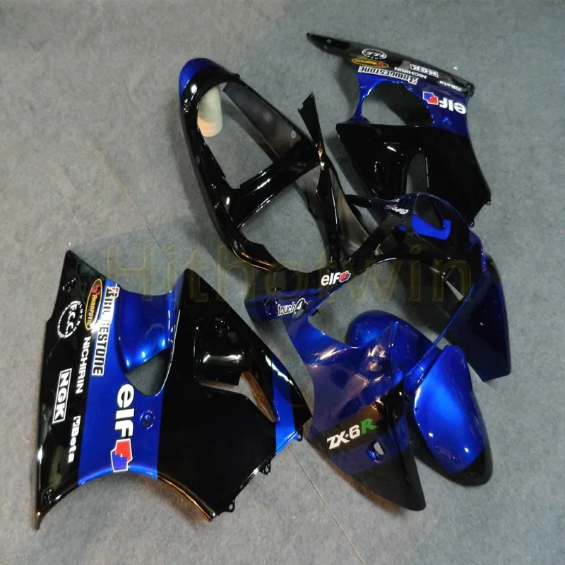 Пользовательские мотоцикла на одно изделие для Kawasaki ZX6R 00 01 02 ZX-6R 636 2000 2001 2002 Обтекатели литья под давлением синий M2 - Цвет: N