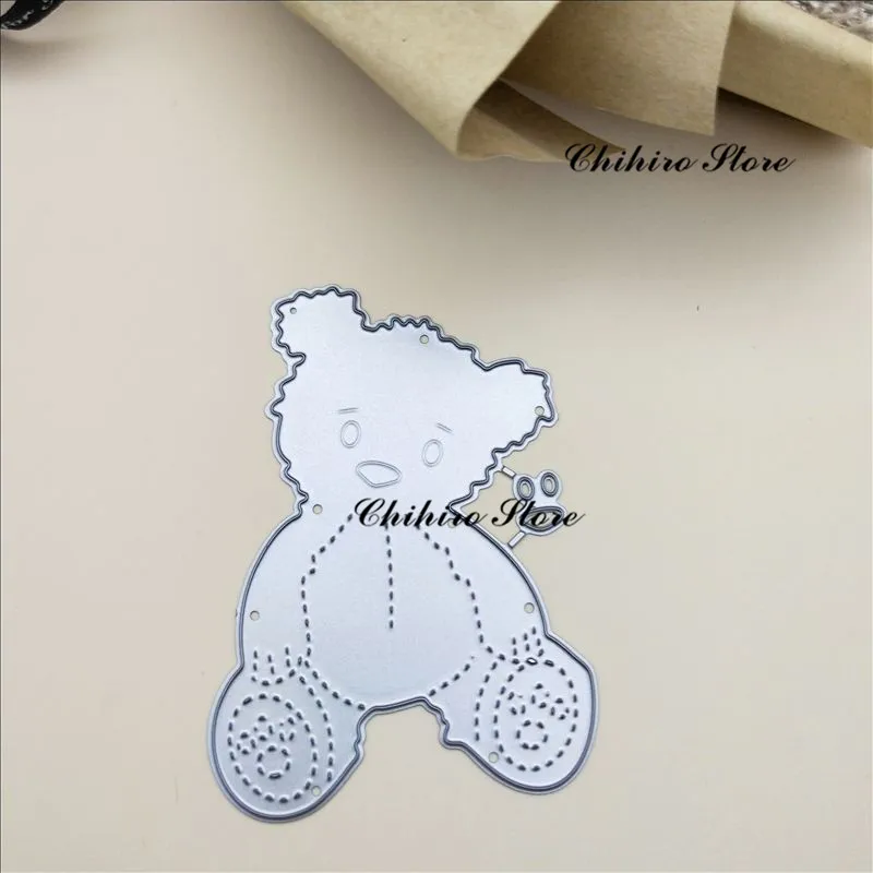 

teddy bear greeting card decorate Metal Cutting Dies Stencils for DIY Scrapbooking photo album Decorative Embossing DIY Paper Ca