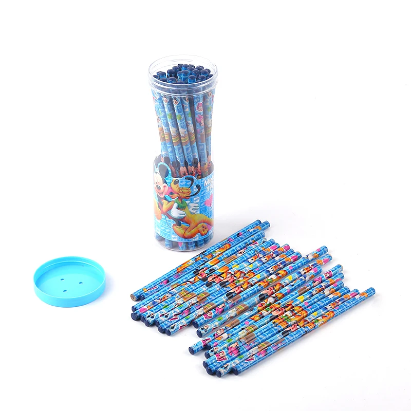 

Creative stationery school supplies 50pcs/lot Mickey Mouse theme children writing pencil gift box set free shipping
