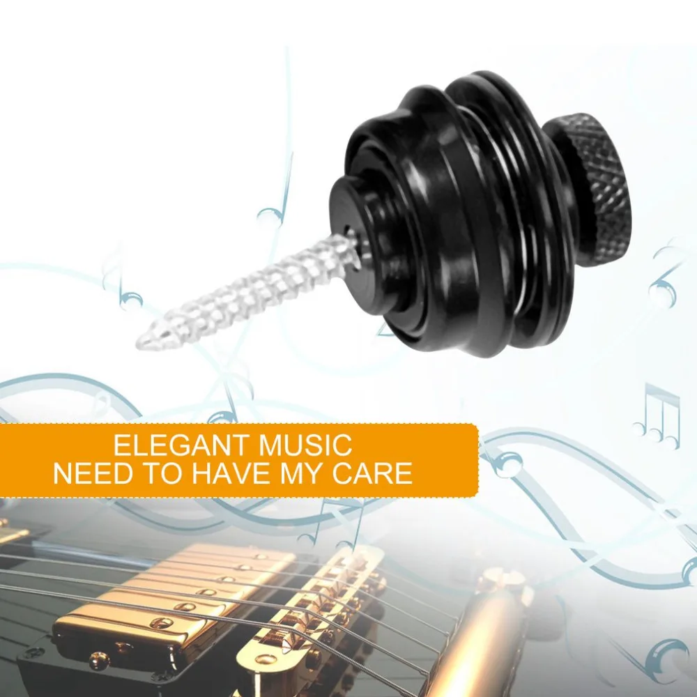 

TSAI Metal Guitar Strap Lock Button Anti-Skid Electric Acoustic Guitar Bass Strap Nail Locks Button for Guitarra players