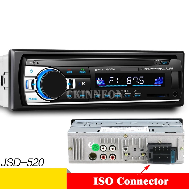 10 шт./лот автомобильный радиоприемник стереоплеер Bluetooth телефон AUX IN MP3 FM/USB/1