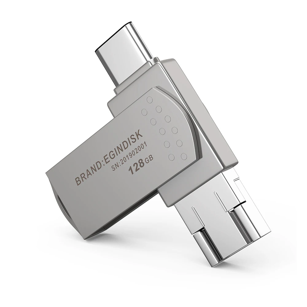 Usb флеш накопитель TYPE C 3 0 для телефонов Android металлический Флешка Type c / Micro с