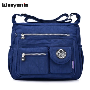 

Kissyenia Nylon Shoulder Bags Waterproof Satchel Travel Messenger Bags Unisex Handbags Fashion Crossbody Bags 2018 KS1308