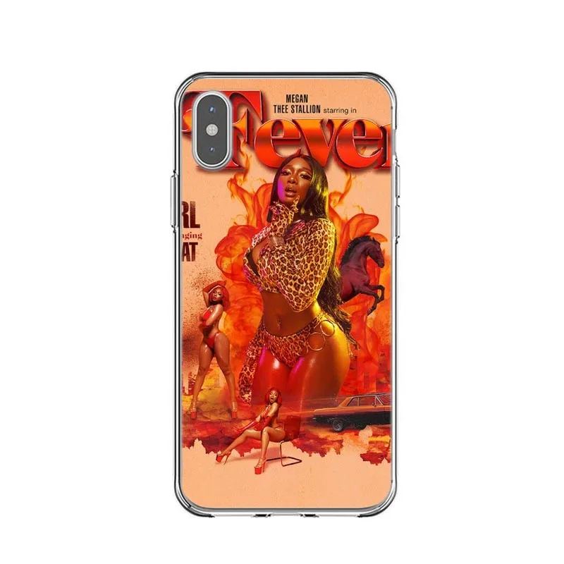 Силиконовый чехол для телефона Megan Thee Stallion Fever для iPhone XR X XS Max 6 6splus 7 7Plus 8 8 Plus 5 5S SE Rapper - Цвет: TPU