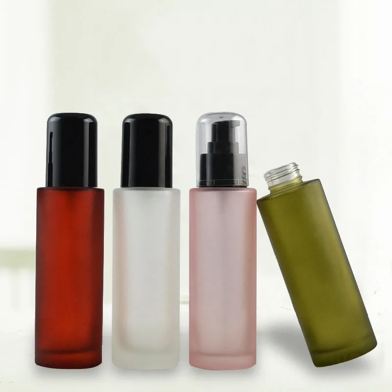 Download 100ml Emulsion Containers Bottle Olive Green Frosted Glass ...