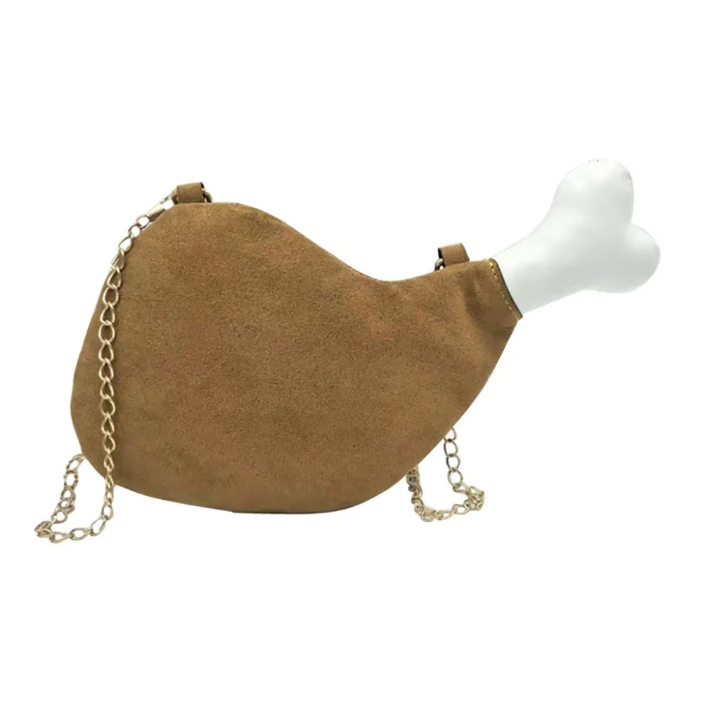 Aelicy забавная Повседневная сумка на плечо, кошелек, куриная нога, сумки-мессенджеры, кошелек для монет, милая сумочка, сумка на ремне через плечо
