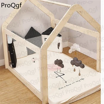 

1Pcs A Set child wood house game bed