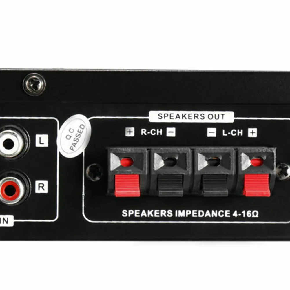 Stereo Bluetooth Audio Amplifier Remote Control LCD Display Sound Mixer U Disk Subwoofer Professional Mic Inputs Wireless Mini