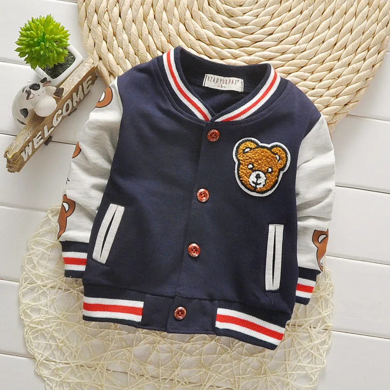 

Children's clothing spring and autumn button cardigan jacket sportswear cartoon cotton long sleeves