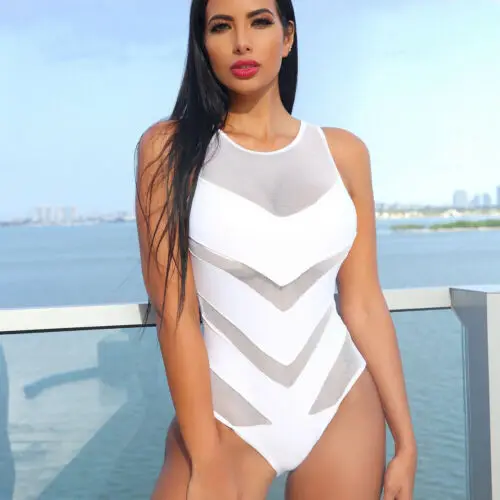 

Sexy See Through Solid Bikini Set Push-up Bra Swimsuit Swimwear Triangle Beachwear Swimming Costume 2019 Summer New Women