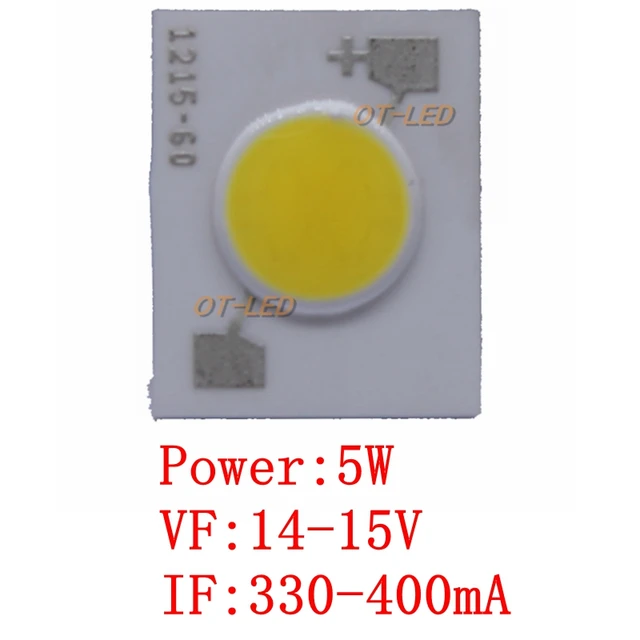 20PCS 100PCS 5W COB LED EVERLIGHT Lamp Light Bulb Pure White COB Led DIODE Chip Light for DIY/Bulb Light Super Bright