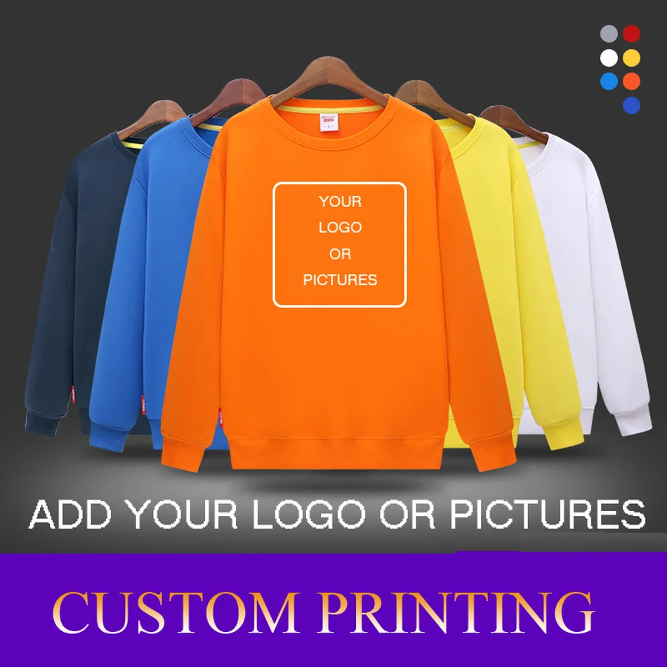 

Multicolor Profession Custom Sweater Printed Logo DIY Customized Clothes Cotton Long-sleeved Skateboarding Hoodies Freeshipping