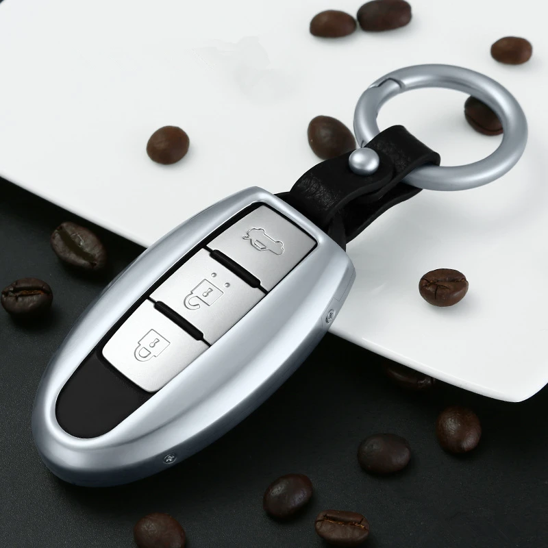 

1 Piece Car Key Case Dedicated For Nissan Aluminum Key Case Buckle Set Car Accessory High Quality Gift