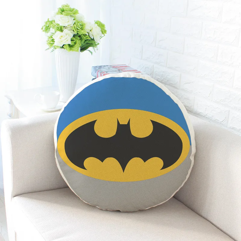 

The Avengers Batman Pillow Dakimakura Superman Green Lantern Captain America Round Cushion Action Figure Collect Model Toy M659