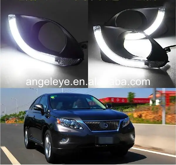 Hireno Car LED DRL Waterproof ABS 12V Daytime Running Lights for Lexus