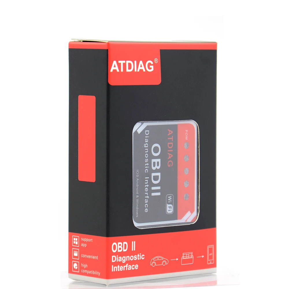 ATDIAG PIC18F25K80 чип супер OBD OBD2 ELM327 wifi V1.5 аппаратное обеспечение работает Android/iOS для телефона Android работает дизель