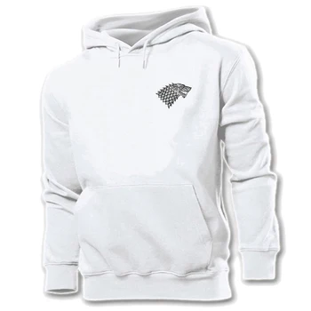 

Game of Thrones House Stark Banner Design Unisex Graphic Hoodie Sweatshirt Strings Mens Womens Jacket Hooded Tops Pullover