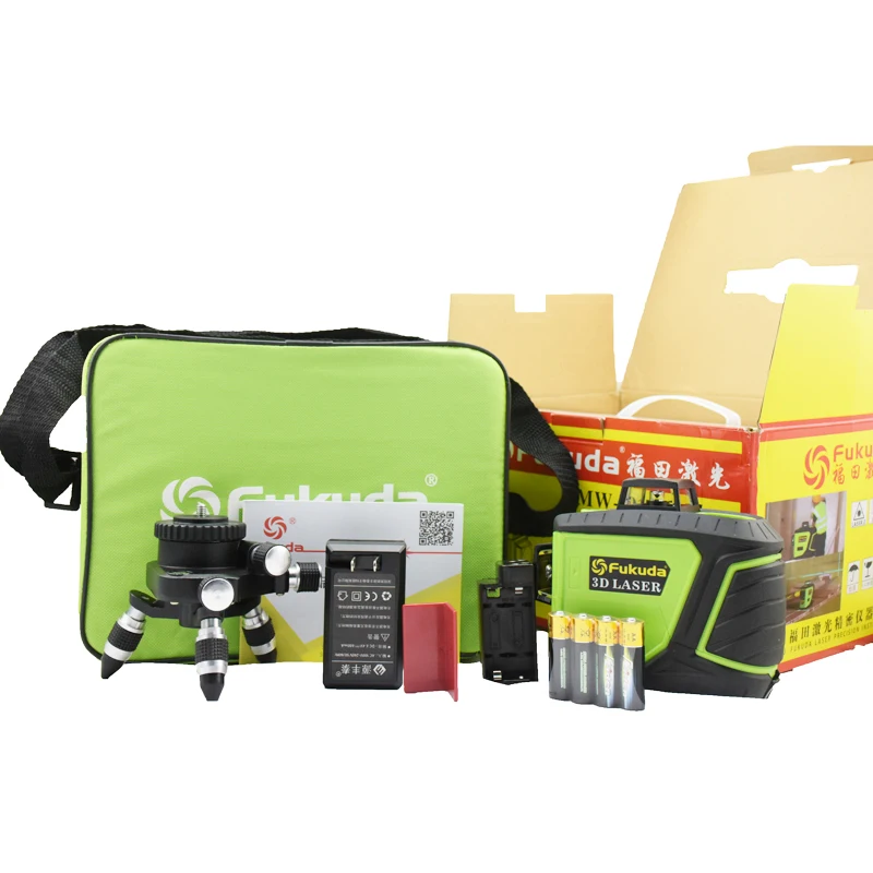 12Lines 3D MW-93T-3R Laser Level Self-Leveling 360 Horizontal And Vertical Cross Super Powerful Red Green Laser Beam