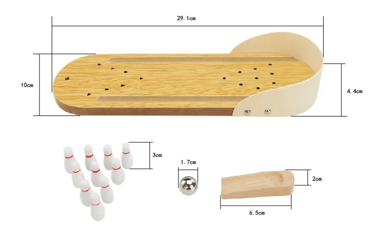Деревянный Мини Настольный боулинг игра игрушечный комплект Забавный Крытый родитель-ребенок Интерактивная настольная игра Боулинг развивающая игрушка Дети