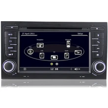 7 inch Capacitive Touchscreen HD 1080P Car DVD GPS Player For Audi A4 (2002-2007) SEAT EXEO (09-12) Can Bus 3G WiFi RDS USB