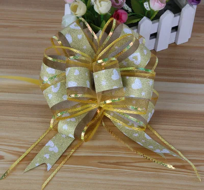 

10Pcs Big Size Packing Pull Bow Ribbons Gift Wrapping Wedding Party Decoration Pullbows Gift Packing Pull Bow Ribbons