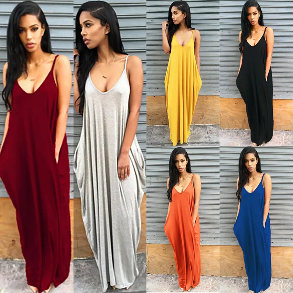 boho maxi dress with pockets