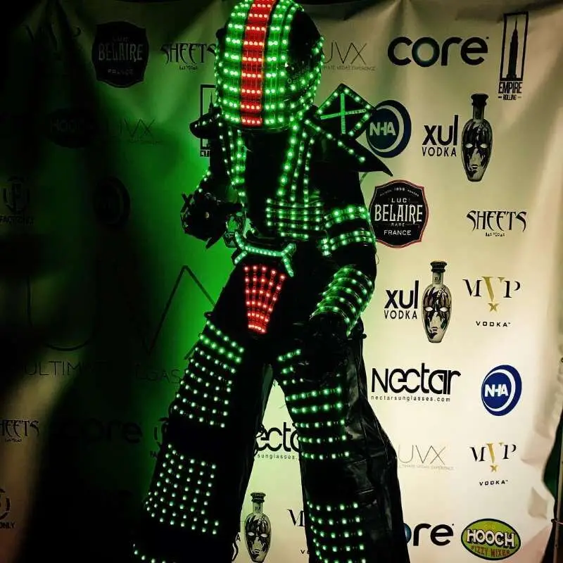

LED ROBOT SUIT / LED ROBOT COSTUME for stilts walker stage performance