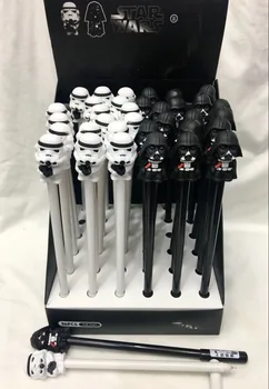 

36 pcs/pack Star Wars Black White Warrior Gel Pen Signature Pen Escolar Papelaria School Office Supply Promotional Gift