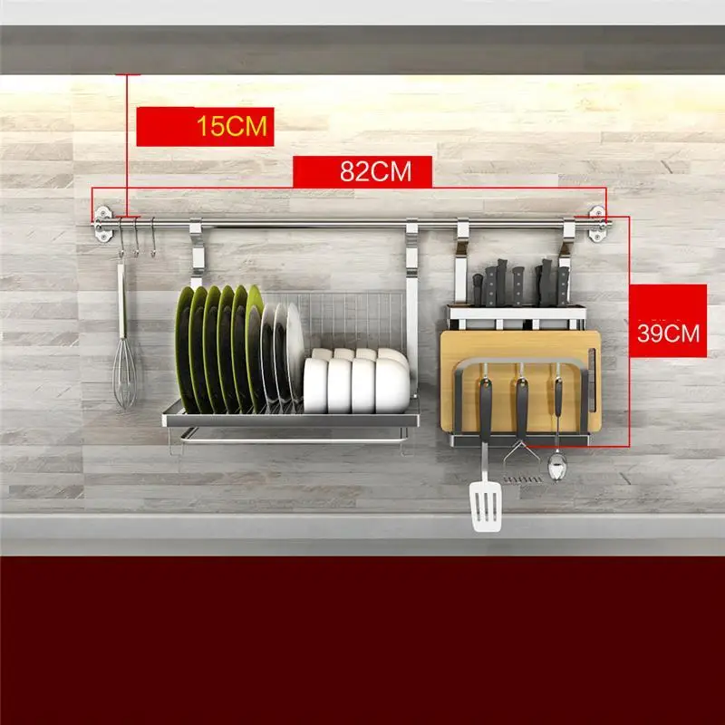 De Kuchnia принадлежности аксессуары органайзер для посуды из нержавеющей стали Cocina Органайзер Cozinha кухонная стойка - Цвет: MODEL A