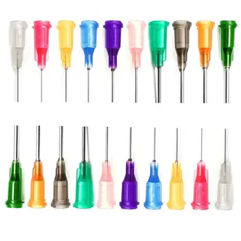 100pcs, Syringe Dispensing Needles With Luer Lock 14G,15G,16G,18G,20G,21G,22G,23G,25G,27G, 0.5 Inch Length,Blunt Tip tt 14g 27g 1000pcs bag dispensing needles blunt glue liquid dispenser dispensing needle plastic tapered tips