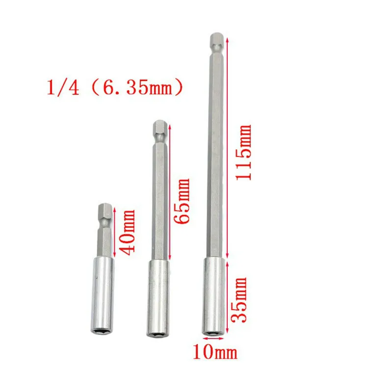Электрическая отвертка Длина затянуты Втулка Шатуна быстрый разъем расширение стержня 75/100/150 мм Длина