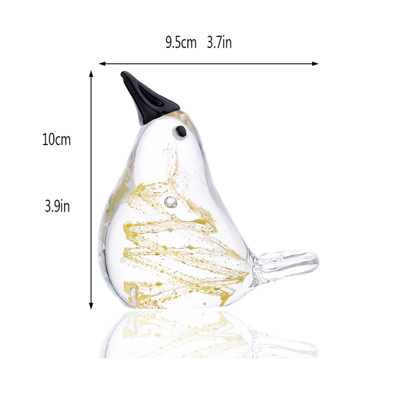 H& D 22 вида ручной выдувный художественный Декор фигурки птиц из муранского стекла коллекция изделий для животных Рождественский подарок на день рождения Декор для дома и офиса